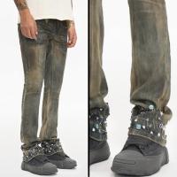 VALABASAS ION LT DIRT VINTAGE WASH WAXED STACKED JEAN