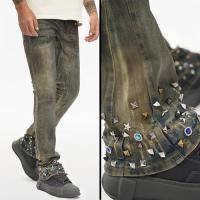 VALABASAS ION LT DIRT VINTAGE WASH WAXED STACKED JEAN