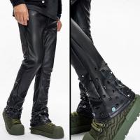 VALABASAS ION BLACK LEATHER STACKED