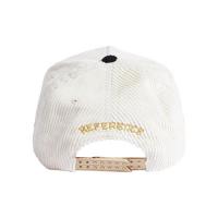 REFERENCE PARADISE LA CORDUROY SNAPBACK CAP CREAM BLACK