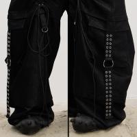 DND4DES DRAWN SILVER SILK SHARP DANCE PANTS