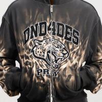 DND4DES LEOPARD PRINT EMBROIDERED HOODIE