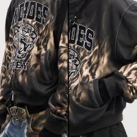 DND4DES LEOPARD PRINT EMBROIDERED HOODIE