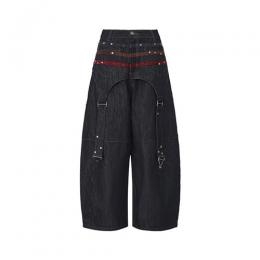 DND4DES COLORED SUEDE RAWHIDE PANTS