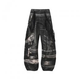 DND4DES DOUBLE GUN TASSEL FULL PRINTED PANTS