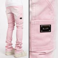 GUAPI VELVET PINK CARPENTER STACKED DENIM