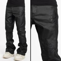 GUAPI OBSIDIAN BLACK ICON FLARED DENIM