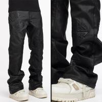 GUAPI OBSIDIAN BLACK ICON FLARED DENIM