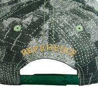 REFERENCE PARADISE LA DENIM SNAPBACK CAP GREEN DISTRESS