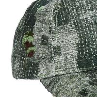 REFERENCE PARADISE LA DENIM SNAPBACK CAP GREEN DISTRESS