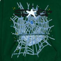 SP5DER HUNTER GREEN WEB HOODIE