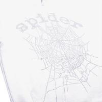 SP5DER WHITE RHINESTONE HOODIE