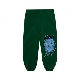 SP5DER HUNTER GREEN WEB SWEATPANT