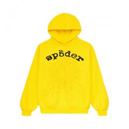 SP5DER YELLOW LEGACY HOODIE