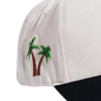 REFERENCE PARADISE LA SNAPBACK CAP CREAM BLK PINK