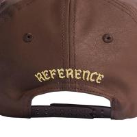 REFERENCE PARADISE LA LEATHER SNAPBACK CAP BROWN