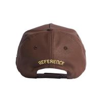 REFERENCE PARADISE LA LEATHER SNAPBACK CAP BROWN