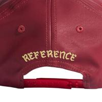 REFERENCE PARADISE LA LEATHER SNAPBACK CAP MAROON