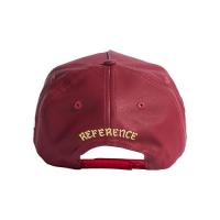 REFERENCE PARADISE LA LEATHER SNAPBACK CAP MAROON