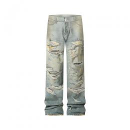 mnml ULTRA BAGGY DISTRESSED DENIM - VINTAGE BLUE