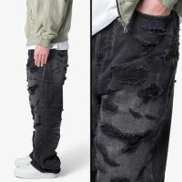 mnml ULTRA BAGGY DISTRESSED DENIM - VINTAGE BLACK