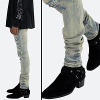 mnml X165 PAISLEY STRETCH SKINNY DENIM - BLUE/BLACK