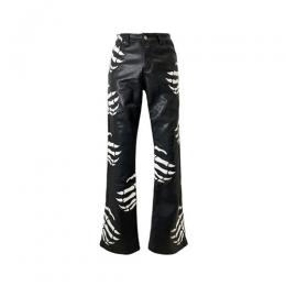 GUAPI OBSIDIAN BLACK HELL DRAGGER LEATHER PANT