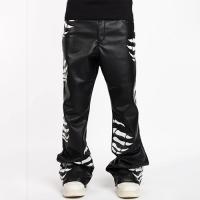 GUAPI OBSIDIAN BLACK HELL DRAGGER LEATHER PANT