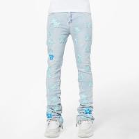 GUAPI AQUA BLUE BLOSSOM DENIM