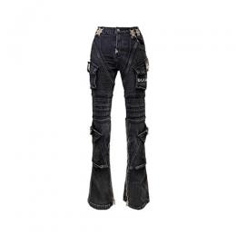 GUAPI VINTAGE BLACK OBLIVION BIKER DENIM