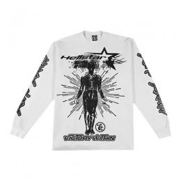 HELLSTAR INNED STAR LONGSLEEVE WHITE