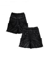 ThoughtWeFriends ATTACHED DETACHABLE WAXED DISTRESSED DENIMS