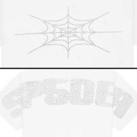 SP5DER RHINESTONE SILK TEE