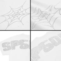 SP5DER RHINESTONE SILK TEE