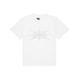 SP5DER RHINESTONE SILK TEE