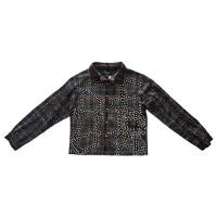 KINDRED RHINESTONE & PEARL FLANNEL SHIRTS BROWN