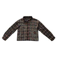 KINDRED RHINESTONE & PEARL FLANNEL SHIRTS CAMEL