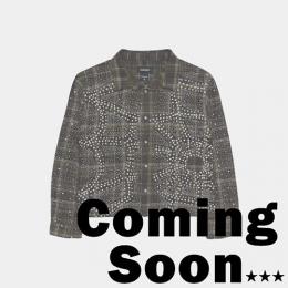 KINDRED RHINESTONE & PEARL FLANNEL SHIRTS OLIVE