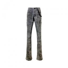 GUAPI CLOUD GREY WAXED STACKED DENIM