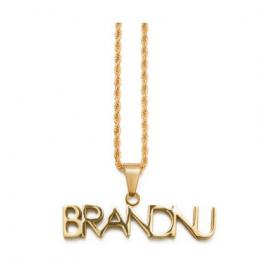 BRANDNU CLOTHING  Logo Chain Necklace