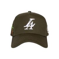 REFERENCE PARADISE LA SNAPBACK CAP DARK GREEN