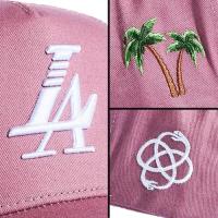 REFERENCE PARADISE LA SNAPBACK CAP NUDE PINK