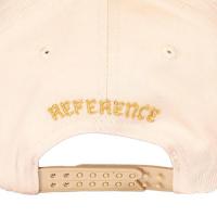 REFERENCE MIRRORED LA SNAPBACK CAP CREAM BLACK