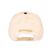 REFERENCE MIRRORED LA SNAPBACK CAP CREAM BLACK