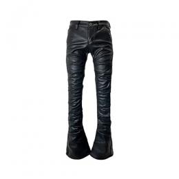 VALABASAS AK-79 BLACK LEATHER STACKED FLARE