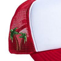 REFERENCE PARADISE LA TRUCKER CAP WHITE/RED
