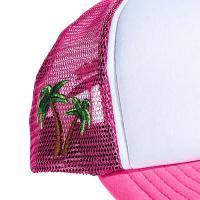 REFERENCE PARADISE LA TRUCKER CAP WHITE/PINK