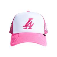 REFERENCE PARADISE LA TRUCKER CAP WHITE/PINK