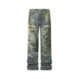 mnml ULTRA BAGGY DISTRESSED DENIM - VINTAGE BLUE