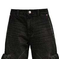 REPUTATION STUDIOS BAGGY CARGO DENIM - BLACK